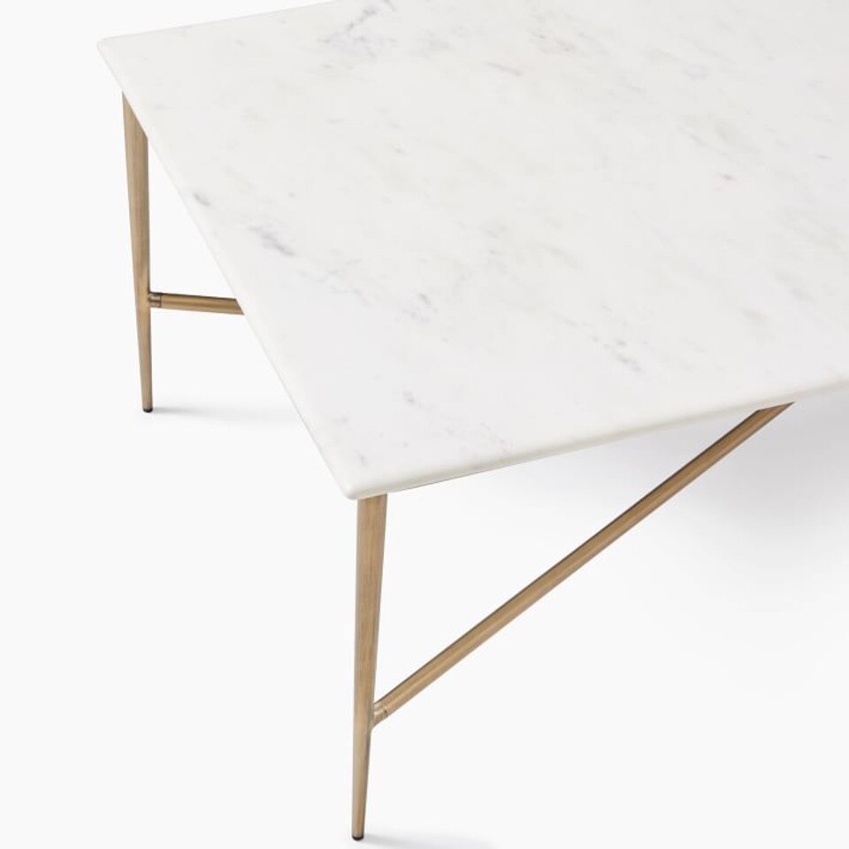 Neve Marble Coffee Table (122 cm) West Elm Australia
